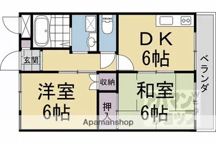 ハイツ魚満【3階】の間取り