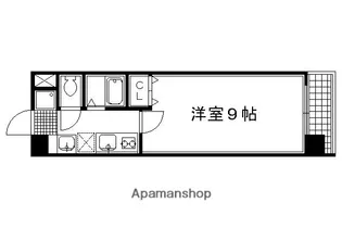 パサージュ二条城東【603号室】の間取り