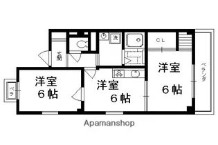 グリーンハウス七条【403号室】の間取り