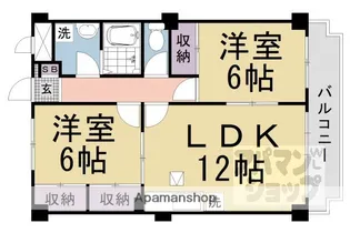 オークアイランド【102号室】の間取り