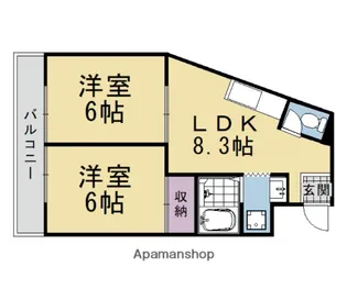 エクセル河村【105号室】の間取り