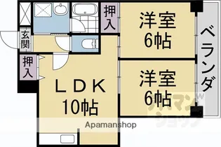 ハミング西浦【5階】の間取り