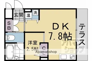 PARK SIDE MIBU ANNEX【1階】の間取り
