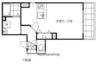 プレサンス京都五条大橋レジェンド【1階】の間取り