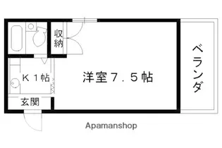 カーサデ伏見【4-E号室】の間取り