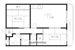 ミローズコート【407号室】の間取り