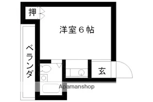 LA SANTE【305号室】の間取り