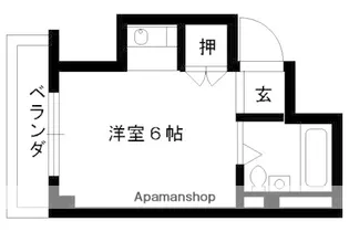 LA SANTE【306号室】の間取り