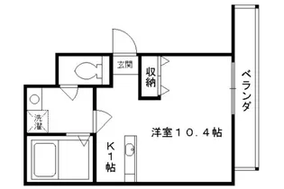 シモムラビル【203号室】の間取り