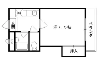 フォーブル深草【202号室】の間取り