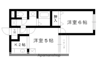 グレース菱屋【302号室】の間取り