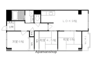 アーネスト西大路【4階】の間取り