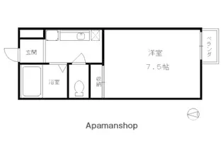 セジュール大谷【1階】の間取り