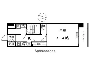 【分譲】レジデンス京都ゲートシティ【2階】の間取り