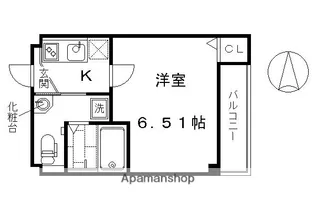 ジュネス京都【4階】の間取り