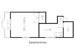 1Kの間取り画像
