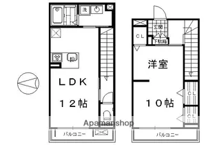 シャーメゾン東浅井【3階】の間取り