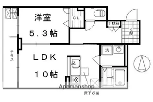 シャーメゾン東浅井【1階】の間取り