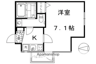 1Kの間取り画像