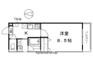 ZEN烏丸五条【4階】の間取り
