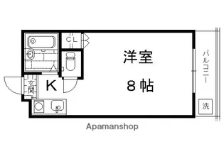 鞘町フラッツ【307号室】の間取り