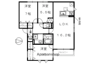 リアンファミリアルⅠ・Ⅱ棟【1階】の間取り