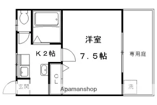 今熊野テラスハウス【1階】の間取り