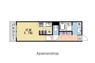 ドミール神足【103号室】の間取り