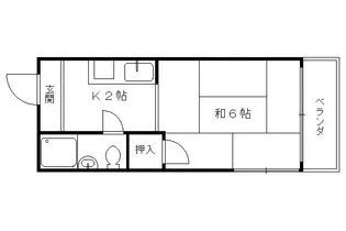 レジデンス沢多【201号室】の間取り