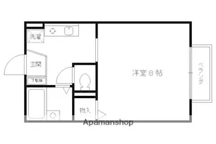 プランタン森【102号室】の間取り