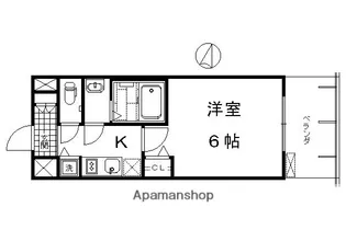 プレサンス京都鴨川【2階】の間取り