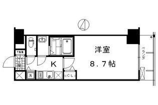 プレサンス京都鴨川【3階】の間取り