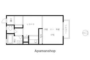 セジュールコスモス【A205号室】の間取り