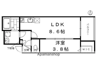 LITO【202w号室】の間取り