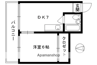 セゾン東山【3階】の間取り