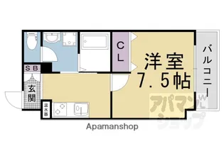 インサイトコート椥辻【503号室】の間取り