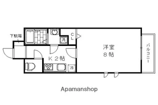 クレール洛南【2階】の間取り