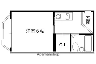 レディース井上【C号室】の間取り