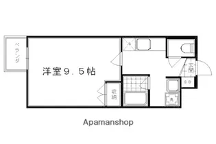PEACEFUL朱雀【311号室】の間取り