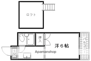 ナナハメゾン城南宮【4階】の間取り