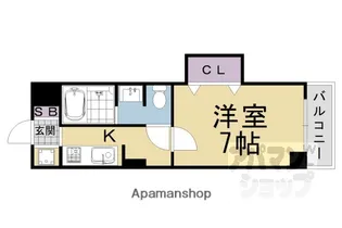 長岡京市開田3丁目マンション【305号室】の間取り