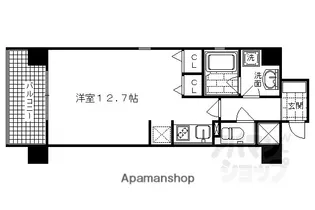 ベルヴィ富小路【605号室】の間取り