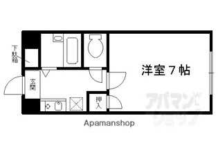 グランタック河原町五条【501号室】の間取り