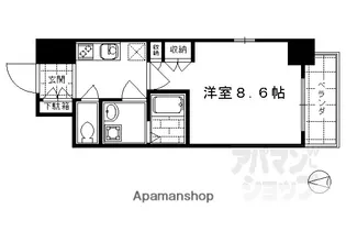 エスリード烏丸五条駅前【604w号室】の間取り