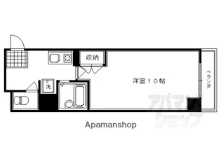 エヴァンス祇園【101号室】の間取り