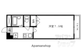 エヴァンス祇園【305号室】の間取り
