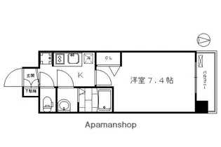 プレサンスTHE KYOTO 流雅【5階】の間取り