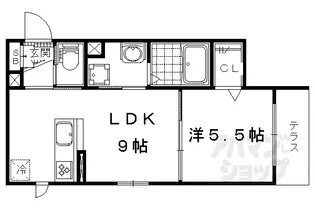 シャーメゾン伊勢屋【102号室】の間取り