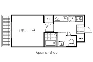 ジョバニフォーリエ【105号室】の間取り
