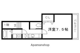 CASA WOODIII【207号室】の間取り